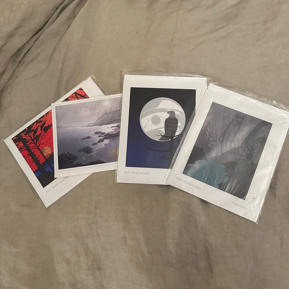 Roy Henry Vickers Blank Cards X 4